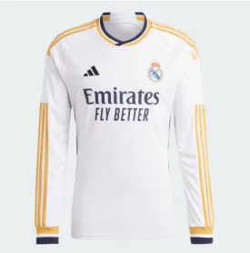 Adidas Men's Real Madrid 23/24 Home Jersey Long sleeve