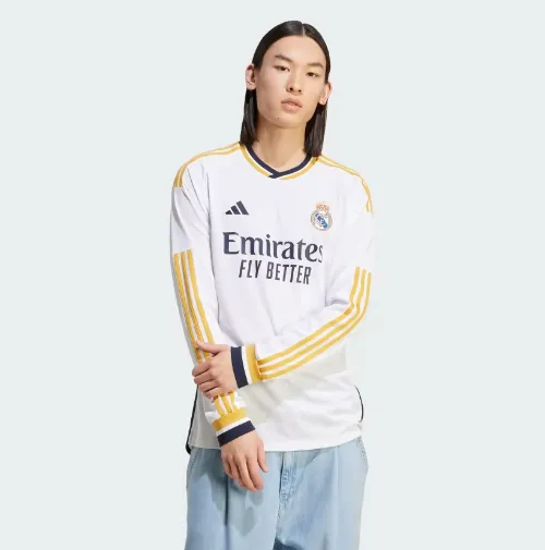 Adidas Men's Real Madrid 23/24 Home Jersey Long sleeve