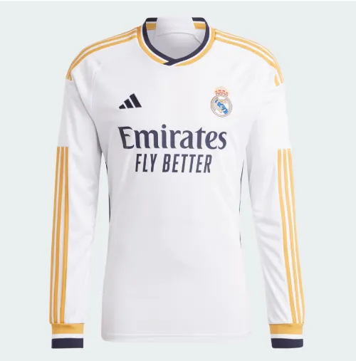 Adidas Men's Real Madrid 23/24 Home Jersey Long sleeve