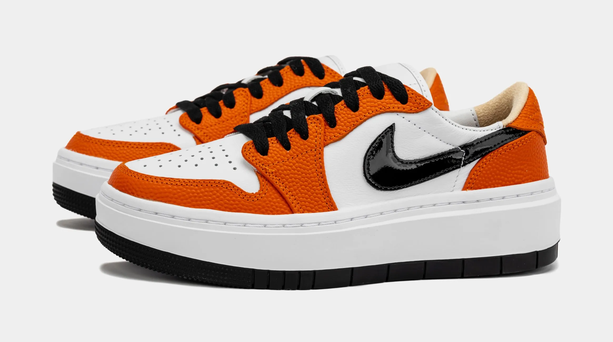 Air Jordan 1 Elevate Low SE Brilliant Orange Womens Basketball Shoes (Orange/Black)