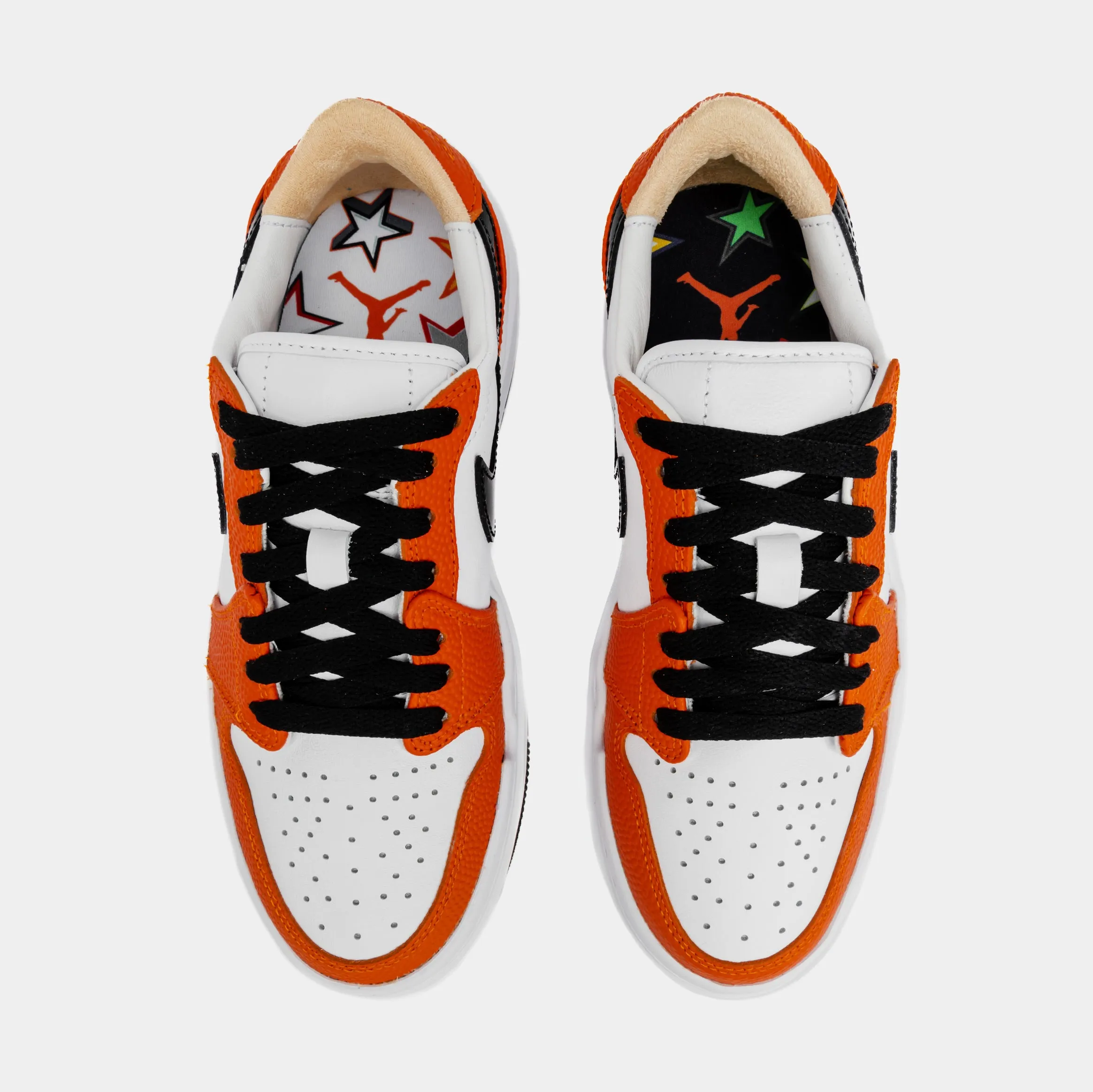 Air Jordan 1 Elevate Low SE Brilliant Orange Womens Basketball Shoes (Orange/Black)