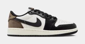 Air Jordan 1 Retro Low OG Mocha Grade School Lifestyle Shoes (Sail/Black/Dark Mocha)