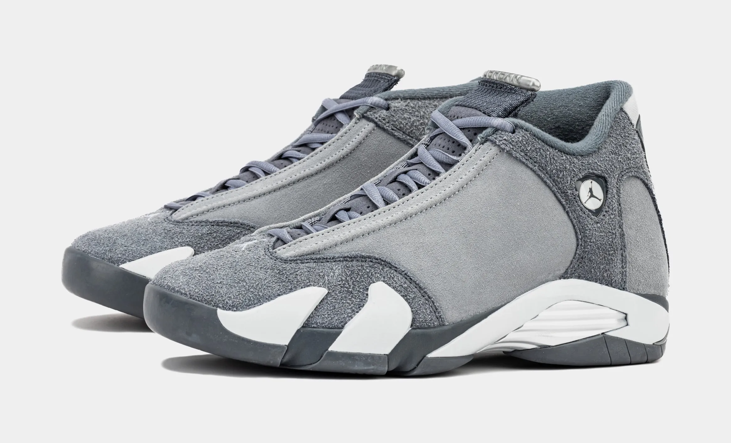 Air Jordan 14 Retro Flint Grey Mens Lifestyle Shoes (Flint Grey/White)