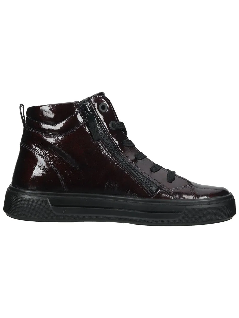 Ara high top sneakers, burgundy