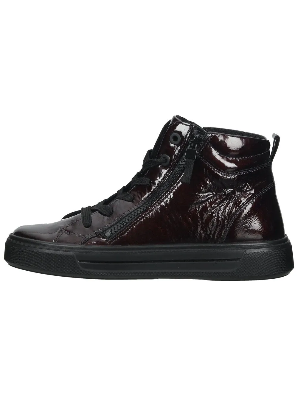 Ara high top sneakers, burgundy