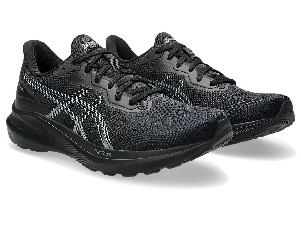 ASICS MEN'S GT 1000-13 BLACK/BLACK RUNNING SHOES