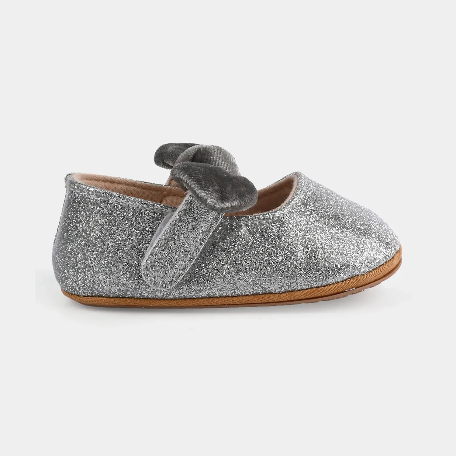 Baby Girls Shoes E128-SILVER