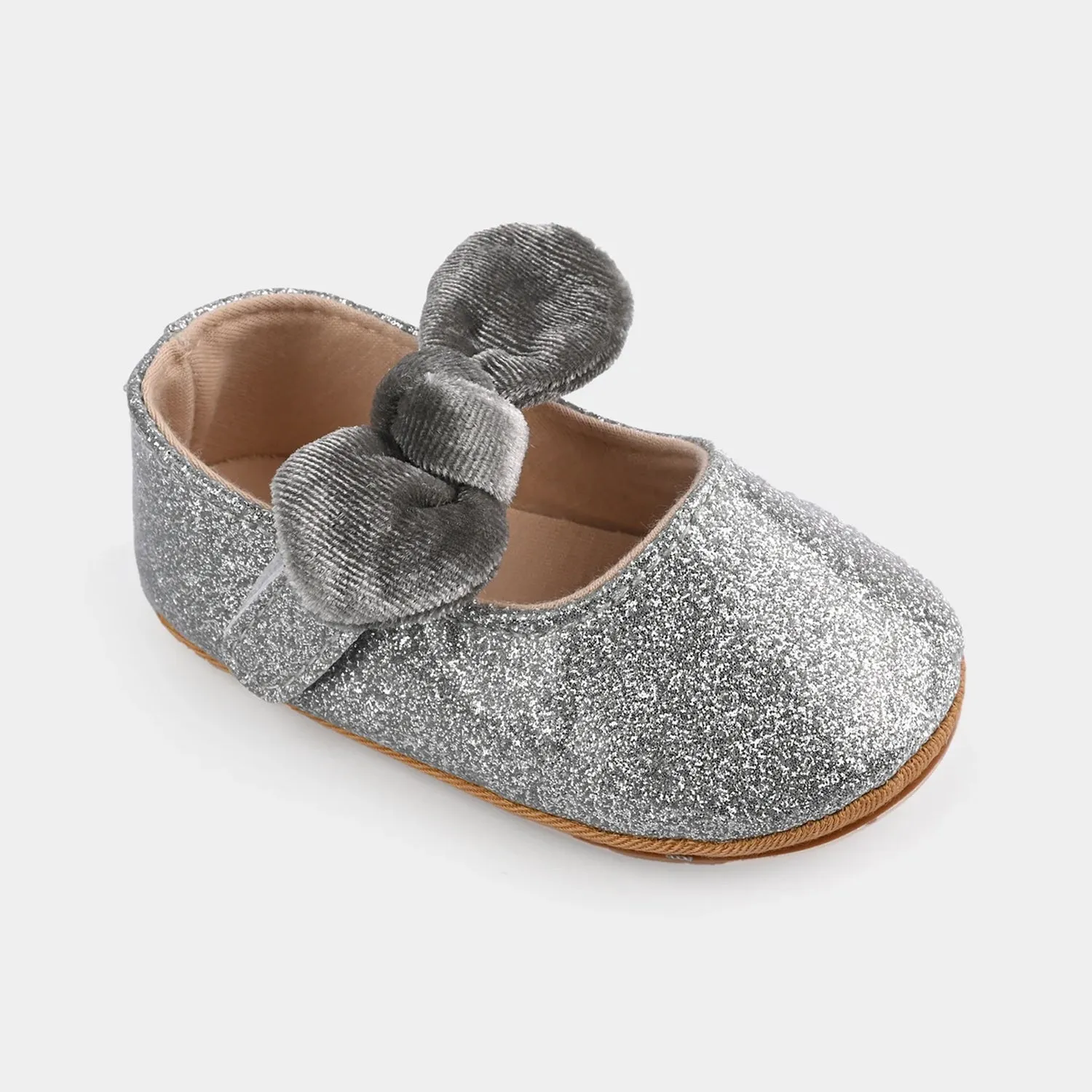 Baby Girls Shoes E128-SILVER