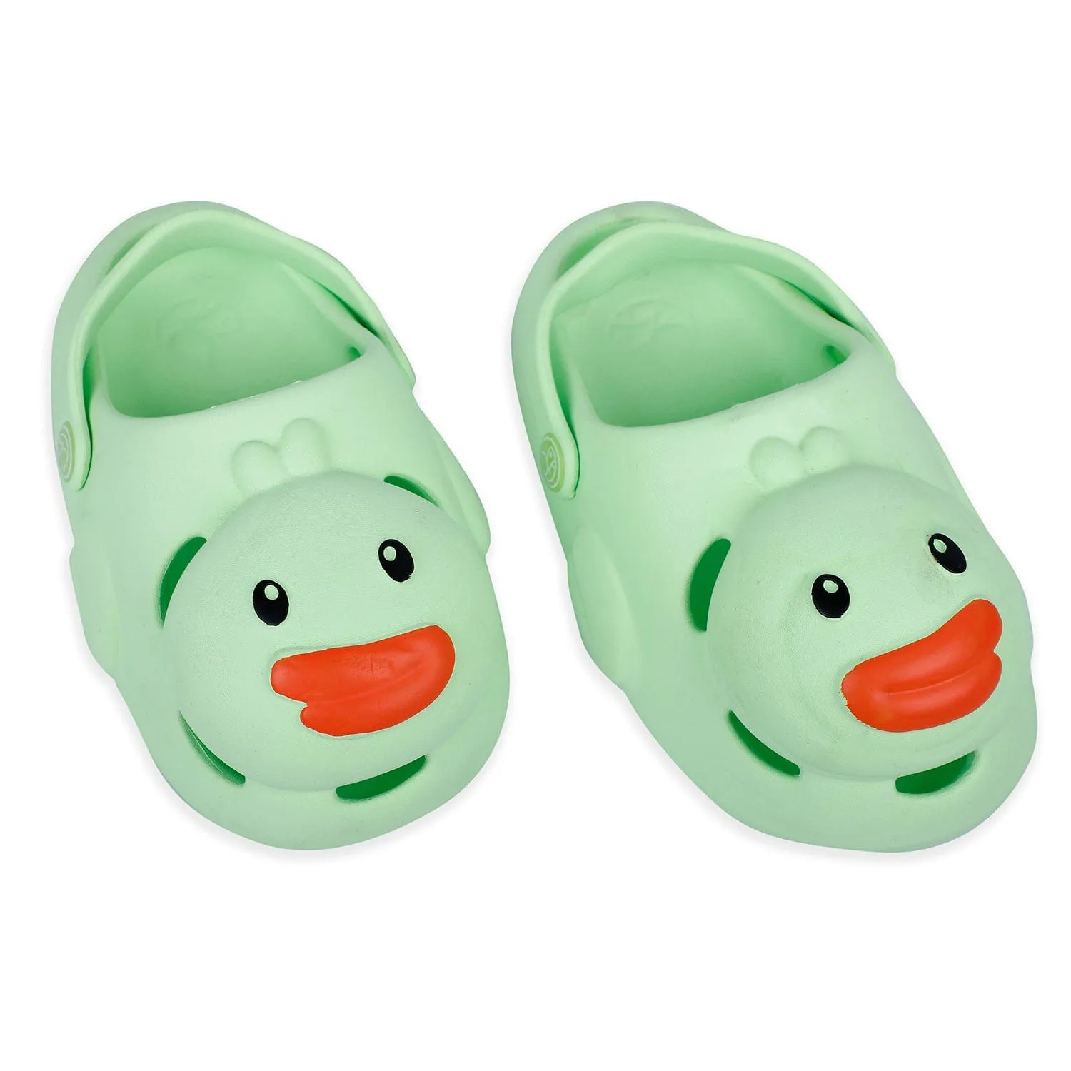 Baby Moo Swimming Duck Waterproof Anti-Skid Sling Back Clogs - Green