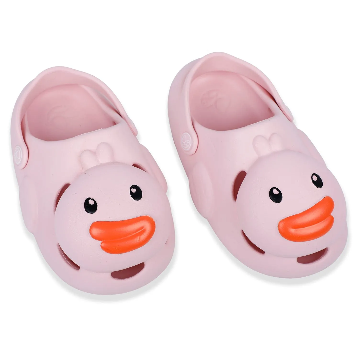 Baby Moo Swimming Duck Waterproof Anti-Skid Sling Back Clogs - Pink