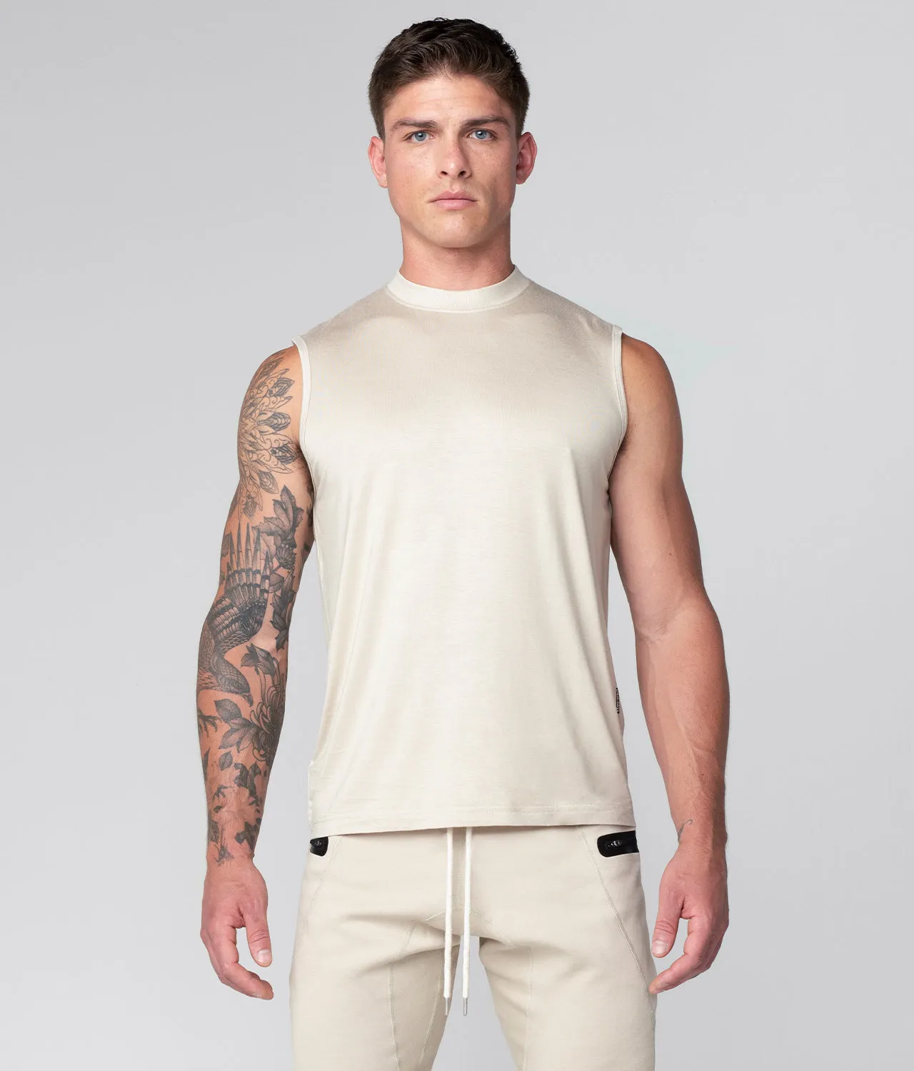 Born Tough Stone Sleeveless Running Shirt For Men