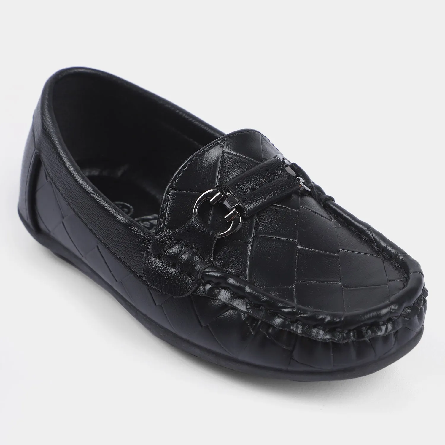 Boys Loafer B525-8-BLACK-BLACK