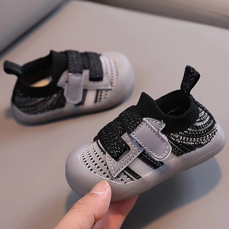 Casual Comfortable Low Top Woven Shoes For Baby Boys, Breathable Non-slip Walking Shoes For Spring And Autumn