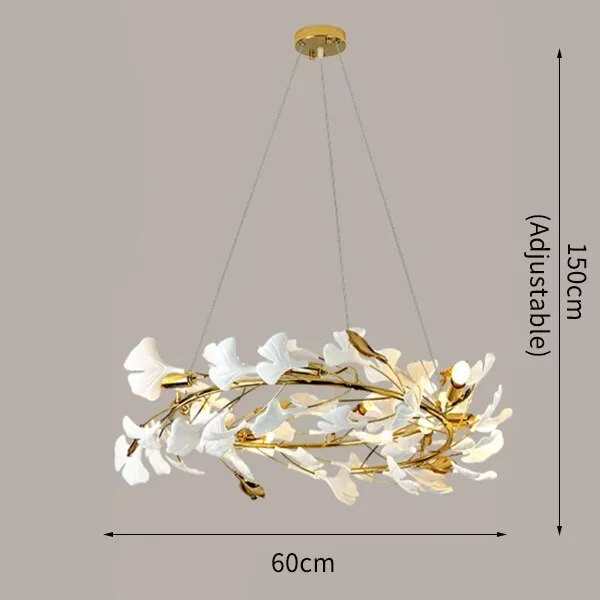 Ceramic Petals Modern Creative Design Chandelier For Living Room