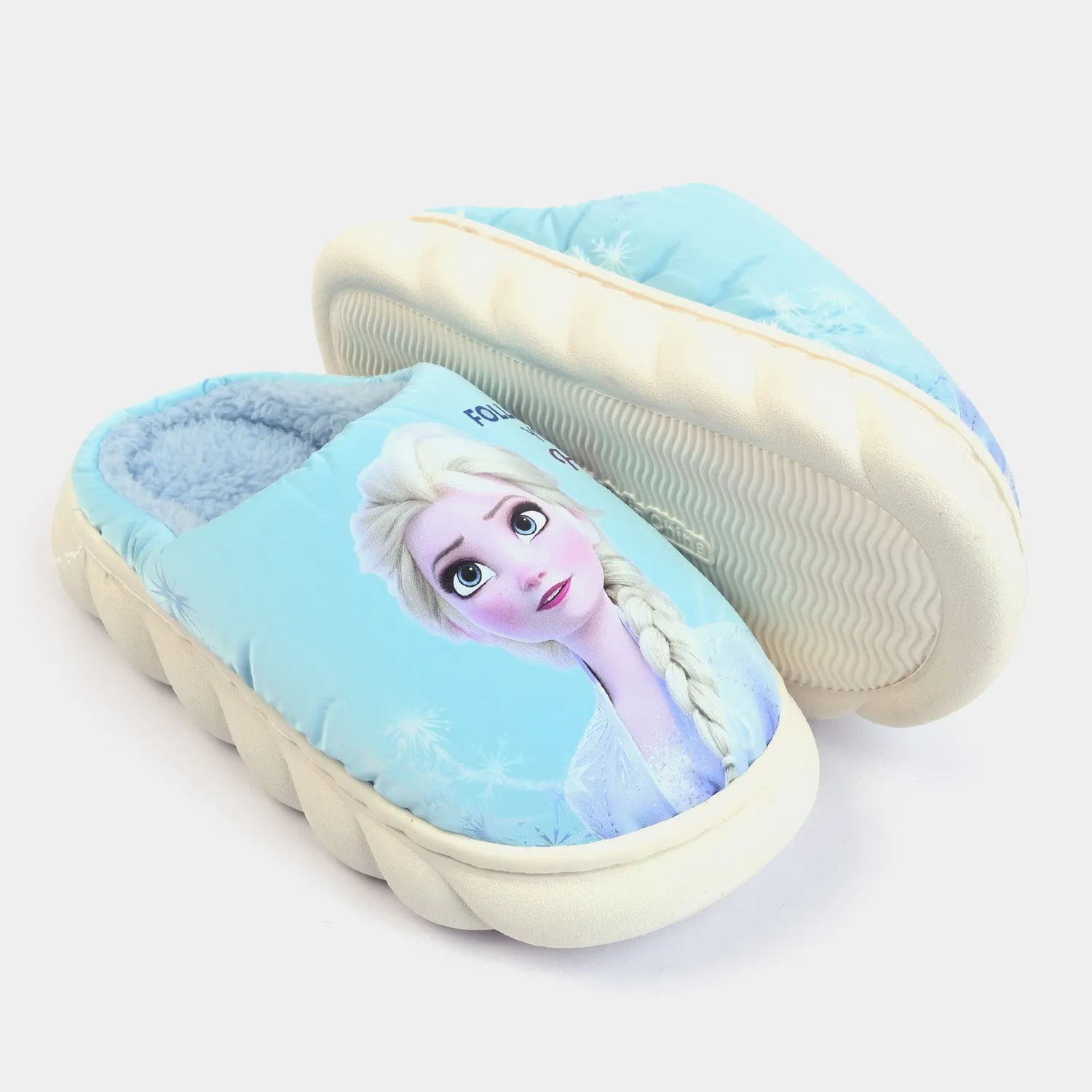 Character Girls Fur Slipper-Blue