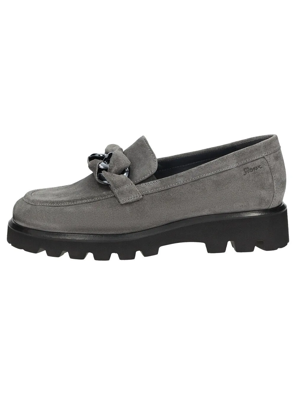 Classic ballet shoes Sioux Meredira-727-H, gray