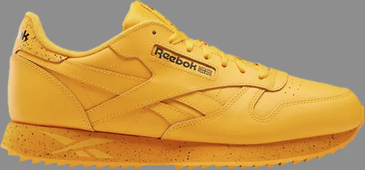 Classic leather ripple 'collegiate gold' Reebok sneakers, gold