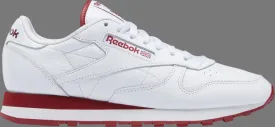 Classic leather 'white flash red' Reebok sneakers, white