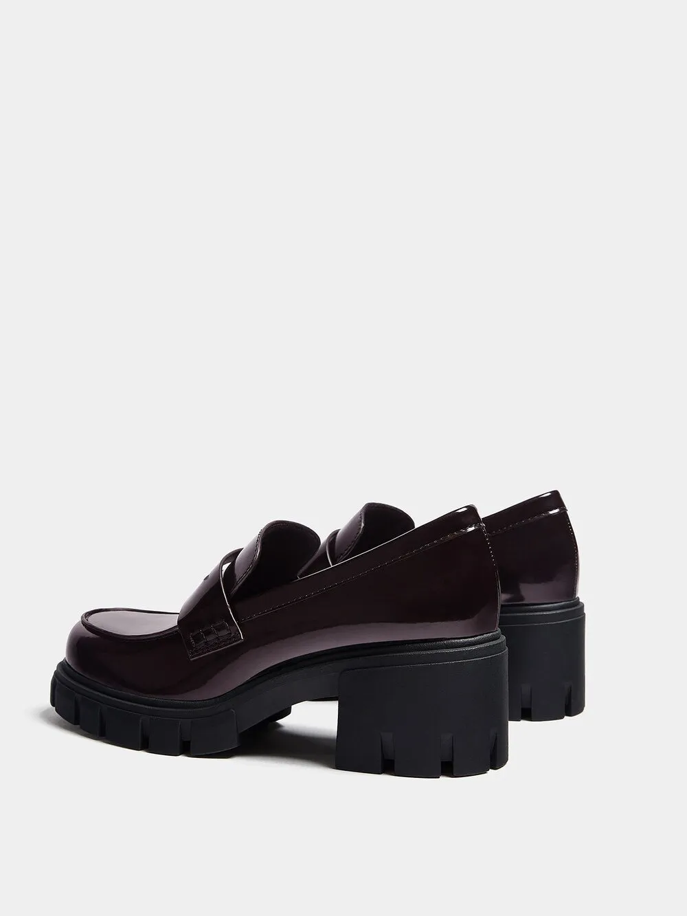 Classic Pull&Bear ballet shoes, burgundy