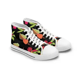 Colored Toucan Birds Women's High Top Sneakers