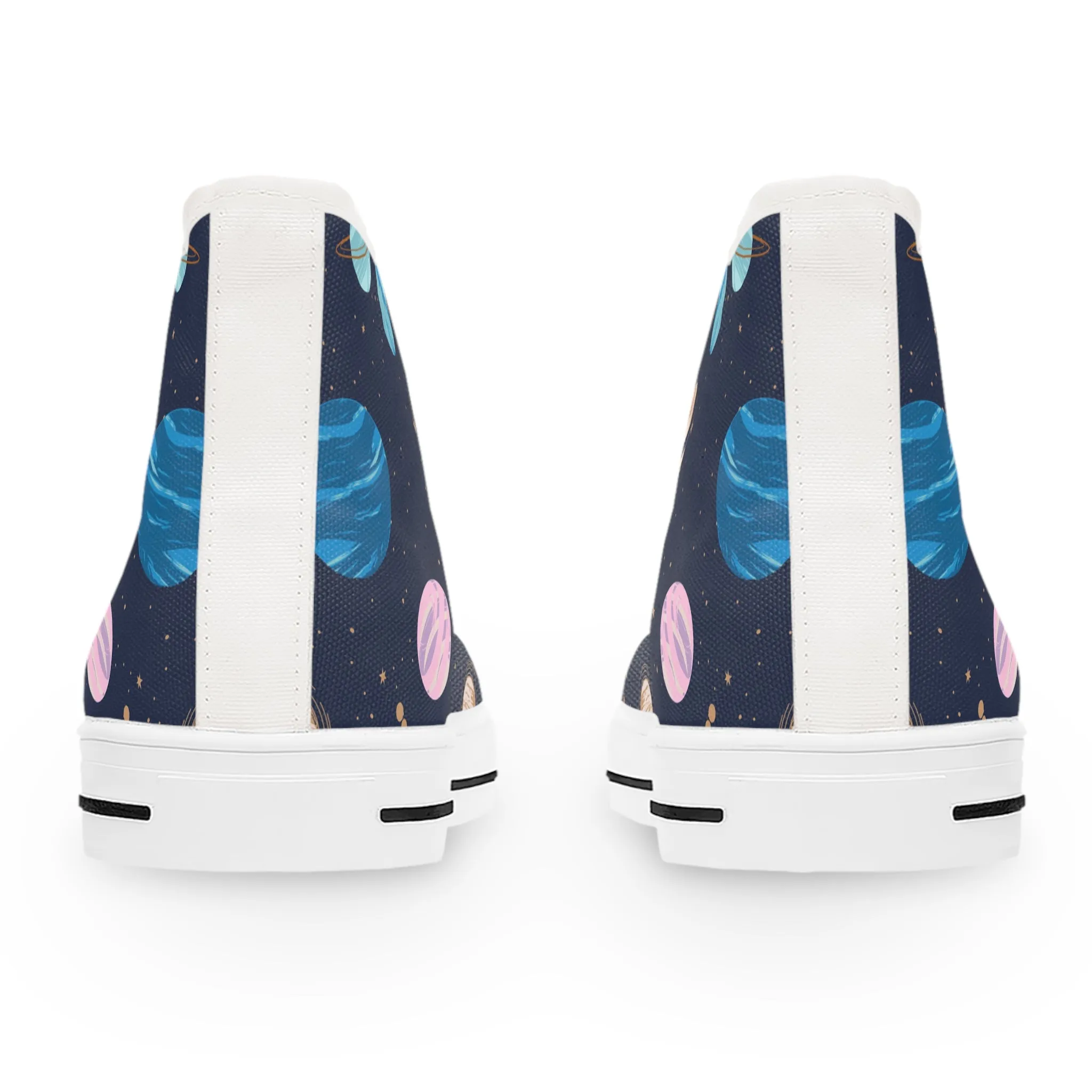 Cosmic Planets Women's High Top Sneakers