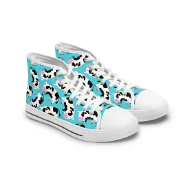 Cow Women's High Top Sneakers