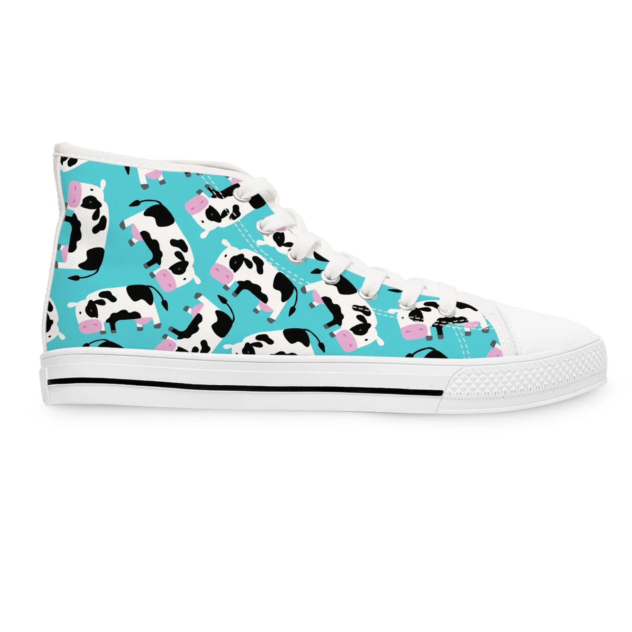 Cow Women's High Top Sneakers