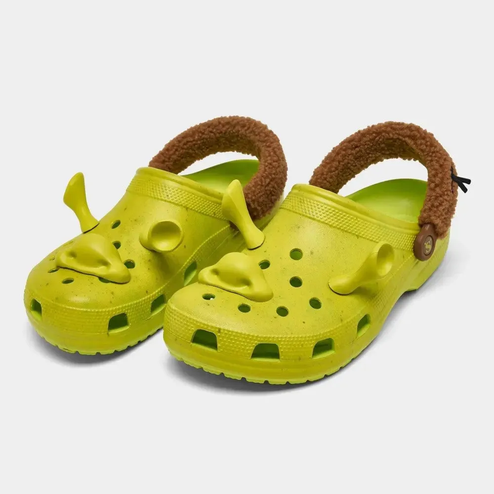 Mens and Womens Crocs Classic Shrek Clogs - DreamWorks Green Footwear for Comfort and Style