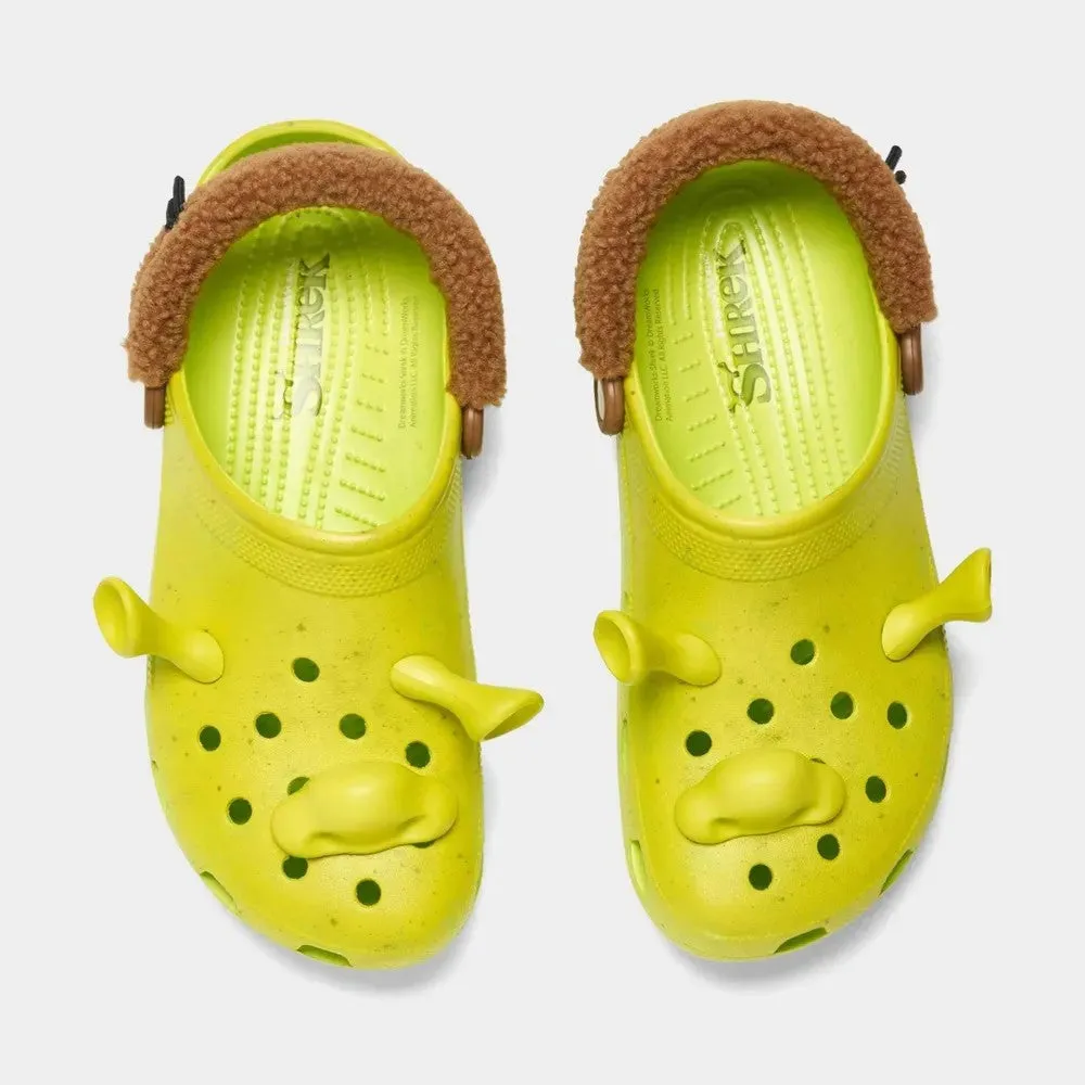 Mens and Womens Crocs Classic Shrek Clogs - DreamWorks Green Footwear for Comfort and Style