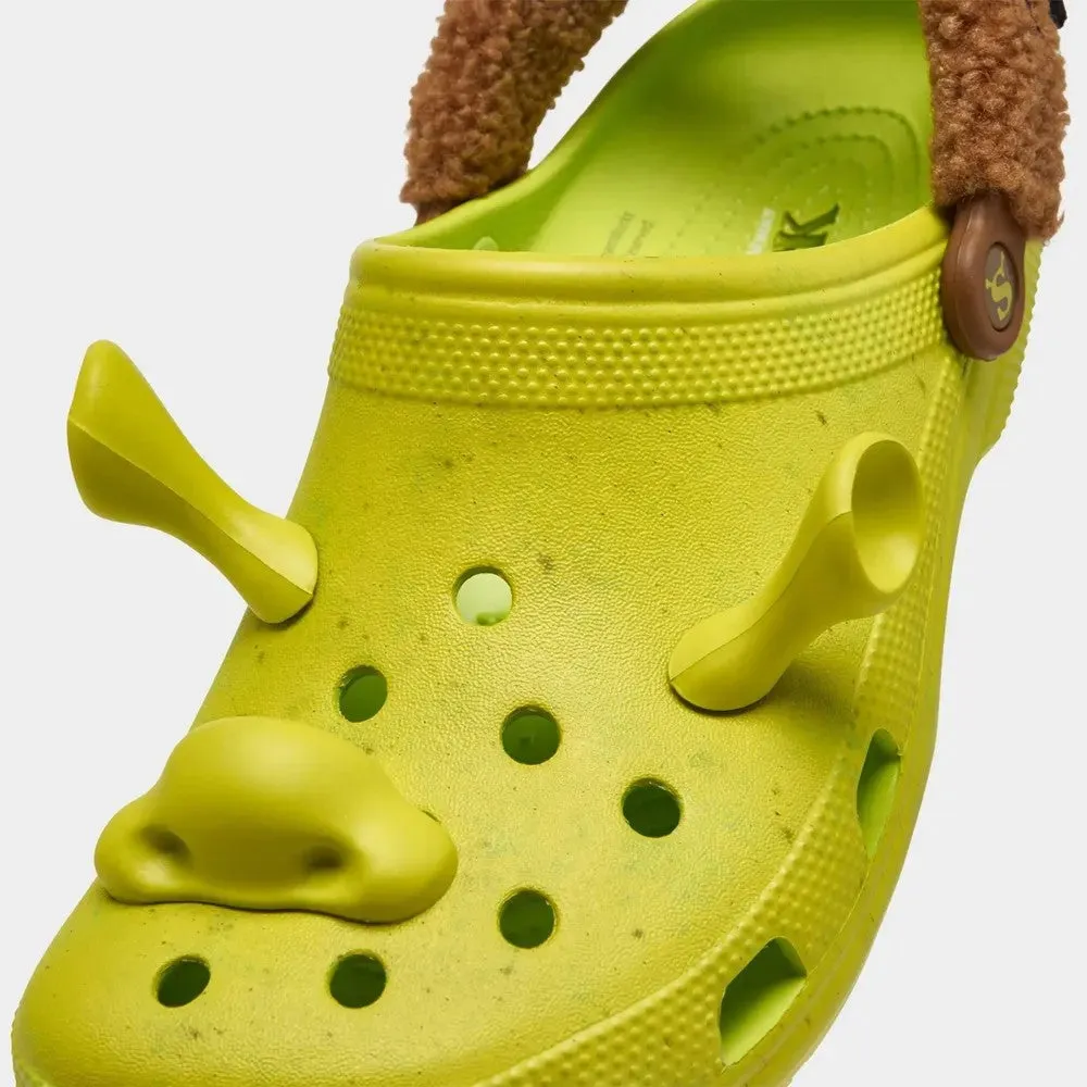 Mens and Womens Crocs Classic Shrek Clogs - DreamWorks Green Footwear for Comfort and Style