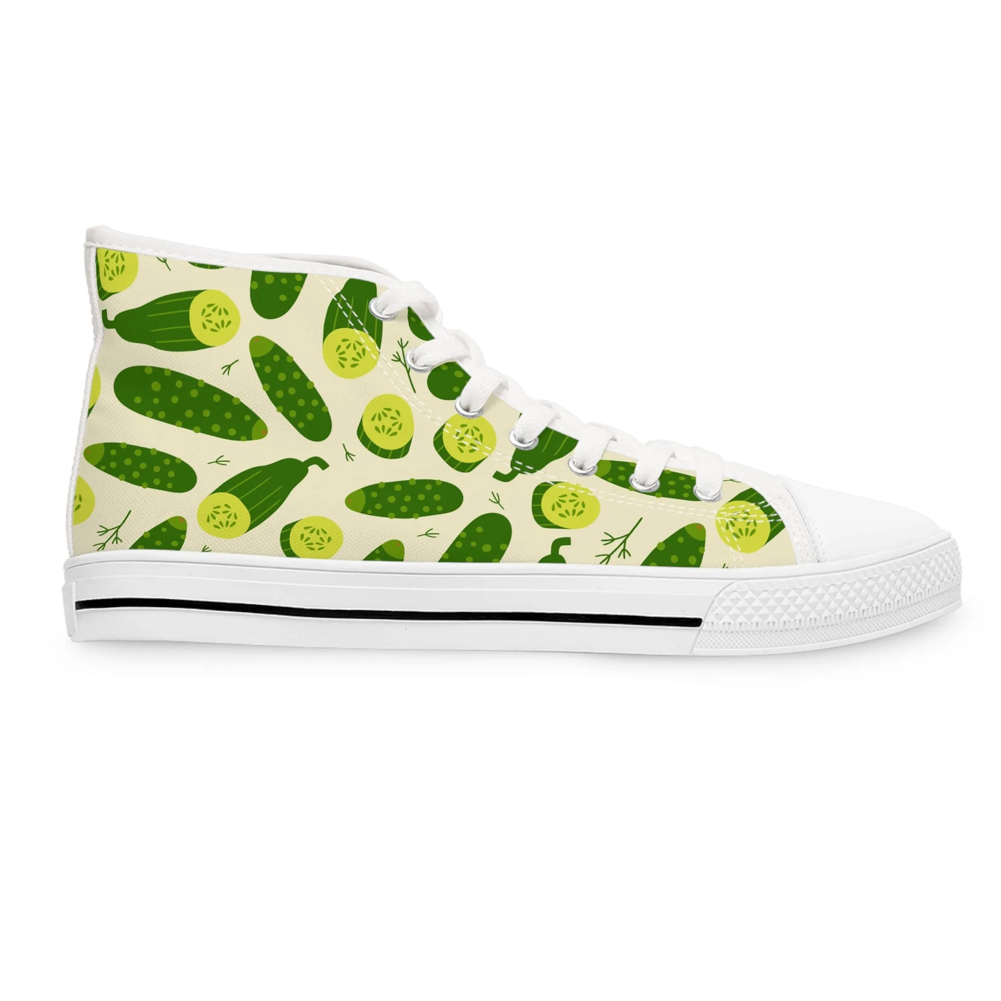 Cucumbers Women's High Top Sneakers