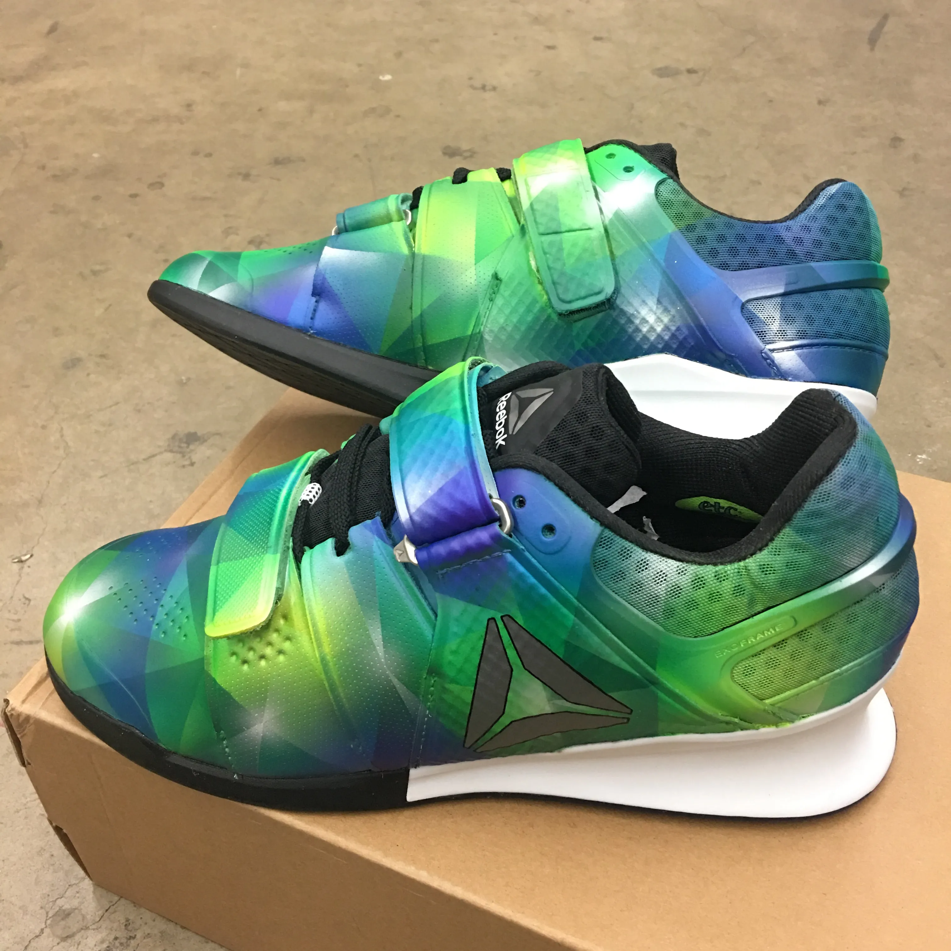 Custom Painted Prism Reebok Legacy Olympic Weightlifting Shoes