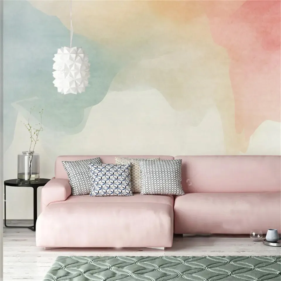 Custom Wallpaper Abstract Wall Art Multicolor Mural (㎡)