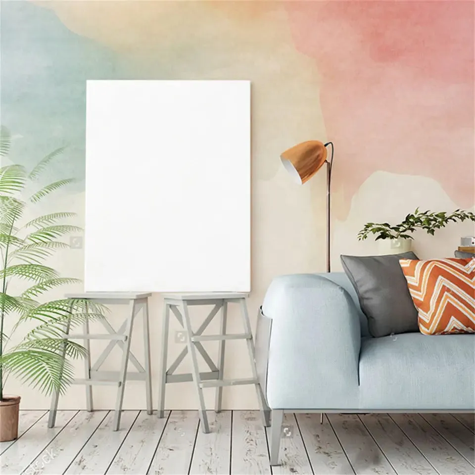 Custom Wallpaper Abstract Wall Art Multicolor Mural (㎡)