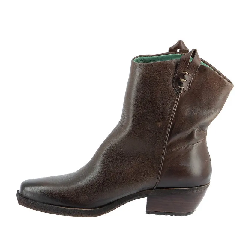 Felmini D209 Brown Western Ankle Boot