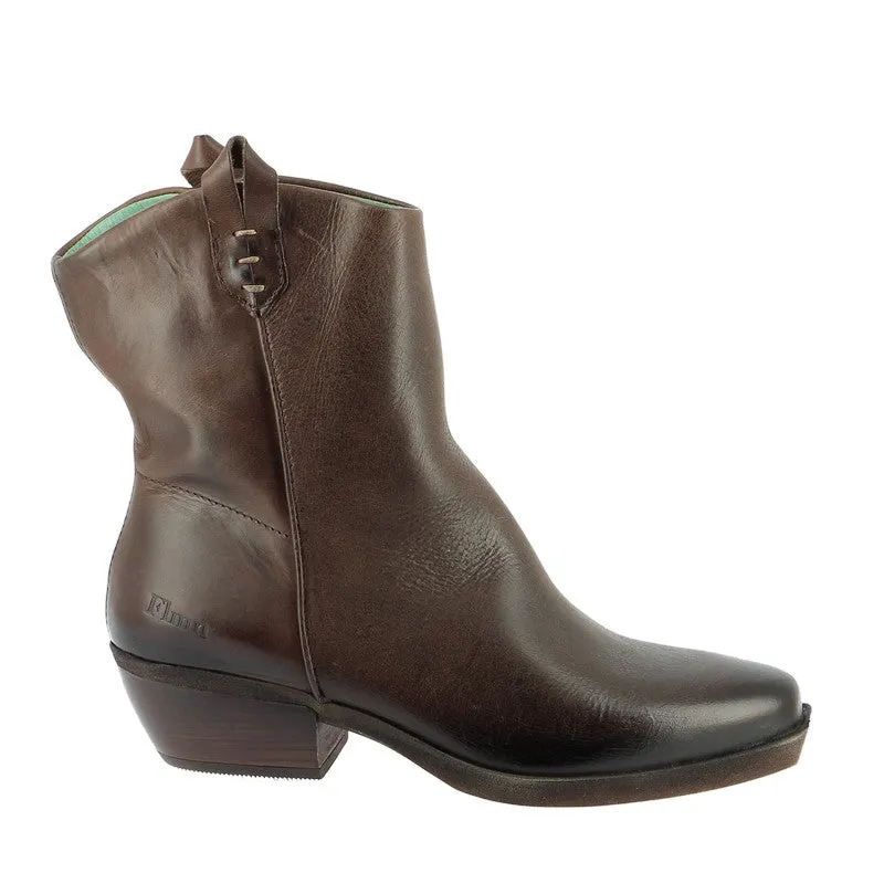 Felmini D209 Brown Western Ankle Boot