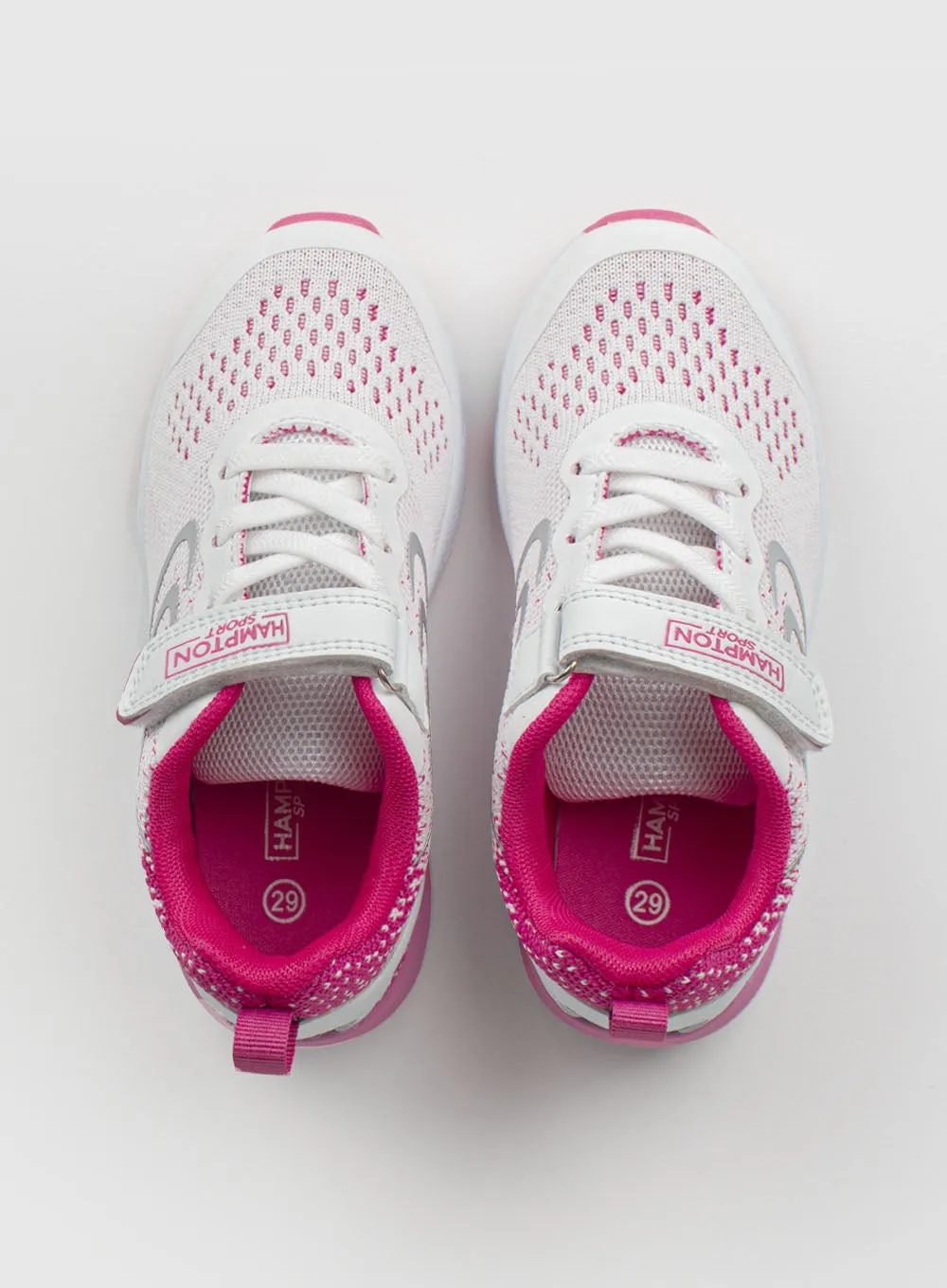 Hampton Sport Bolt Trainers in White/Pink