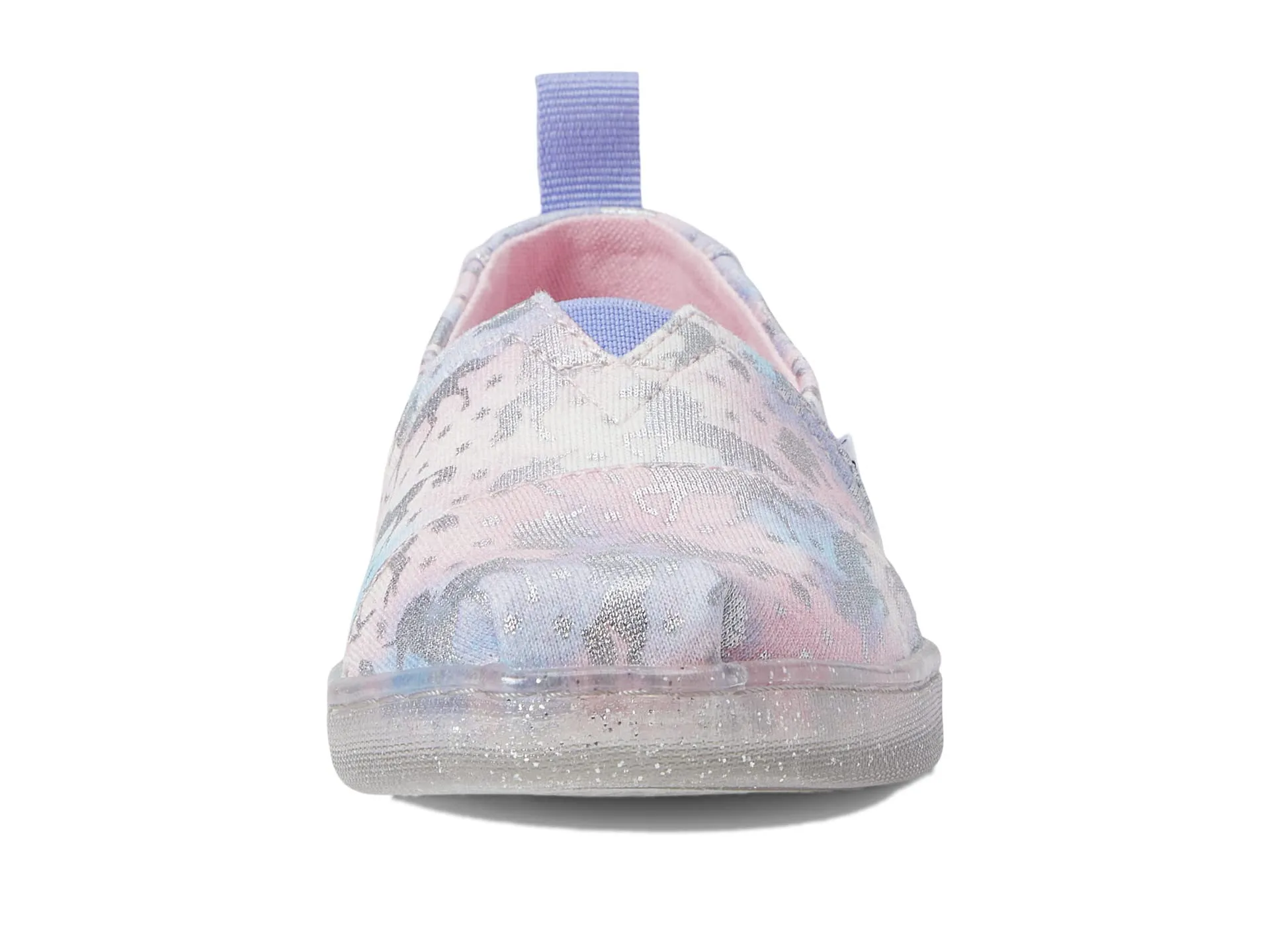 Loafers TOMS Kids Foil Unicorn Tie-Dye Knit Alpargata (Little Kid/Big Kid)