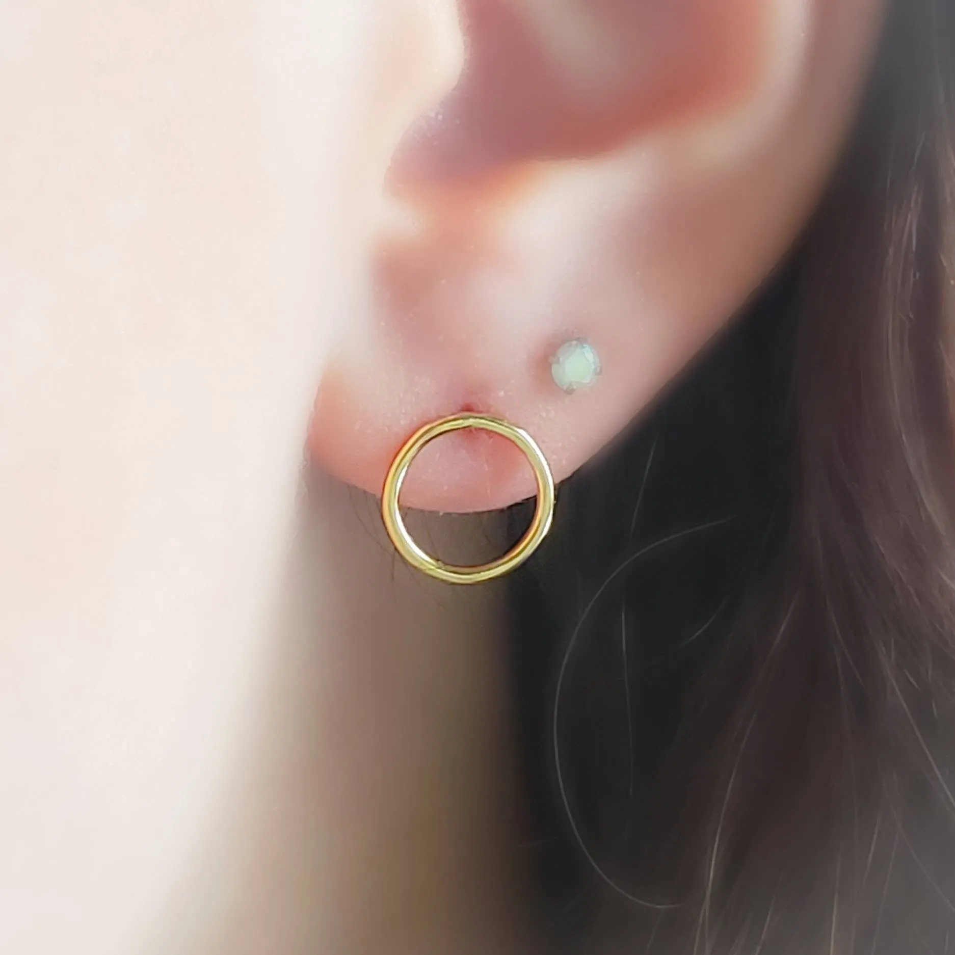 Modern Circle Studs