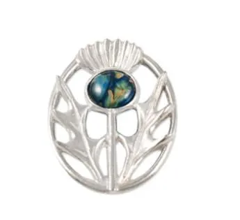 Modern Thistle Brooch