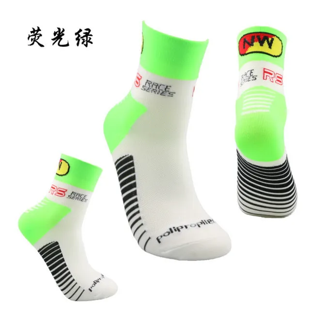 Multi-colored  Men Women Breathable Basketball Socks