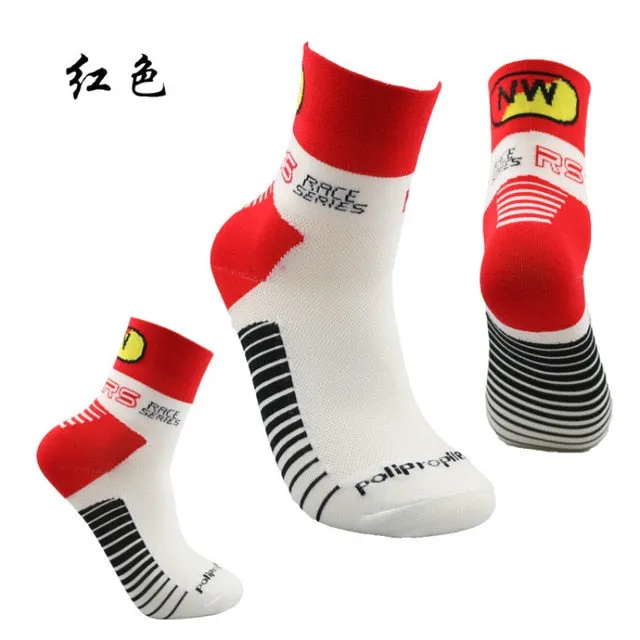 Multi-colored  Men Women Breathable Basketball Socks