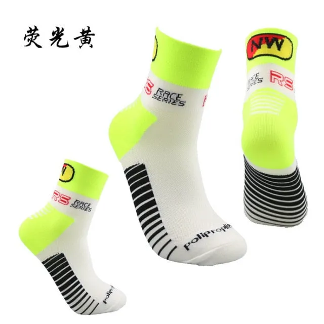 Multi-colored  Men Women Breathable Basketball Socks