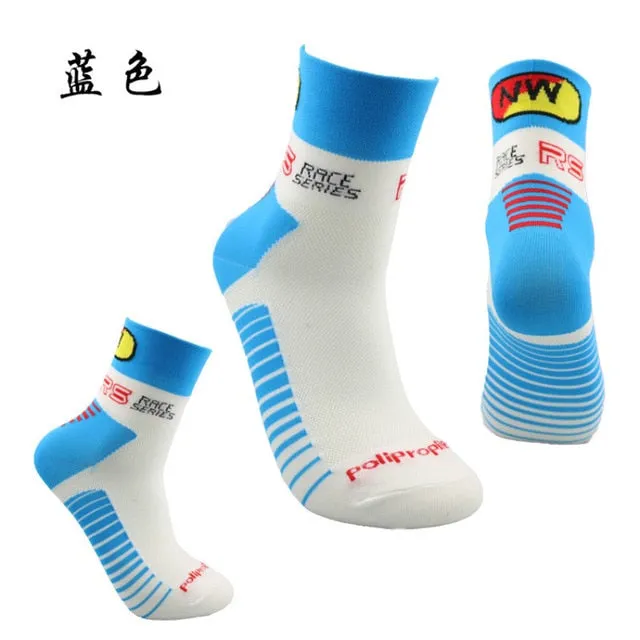 Multi-colored  Men Women Breathable Basketball Socks