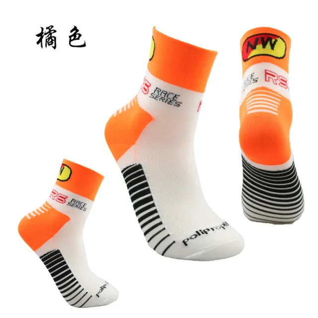 Multi-colored  Men Women Breathable Basketball Socks