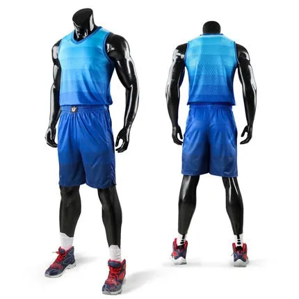 New kids men throwback basketball training jersey set blank college tracksuits breathable basketball jerseys uniforms customized