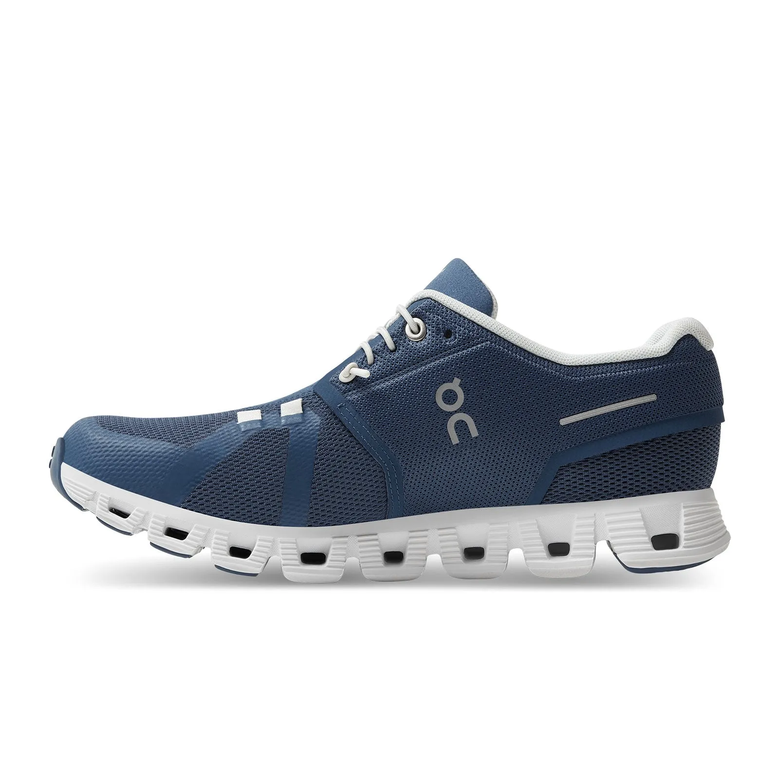 On Running Cloud 5 Running Shoe (Women) - Denim/White