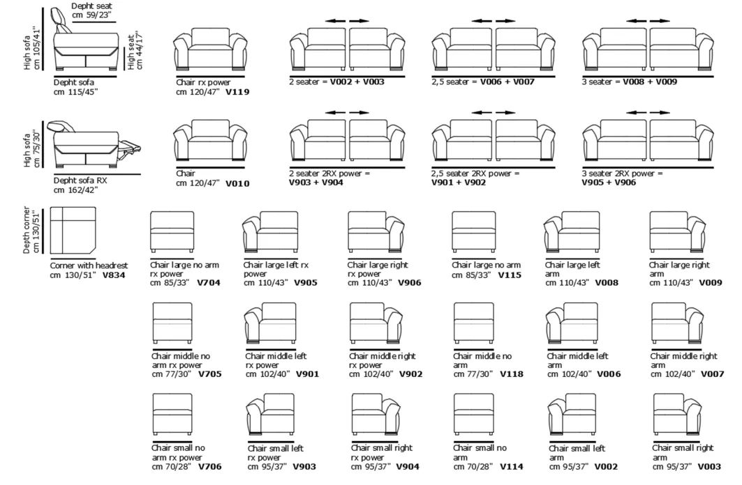 Park Leather Motion Sectional Sofa