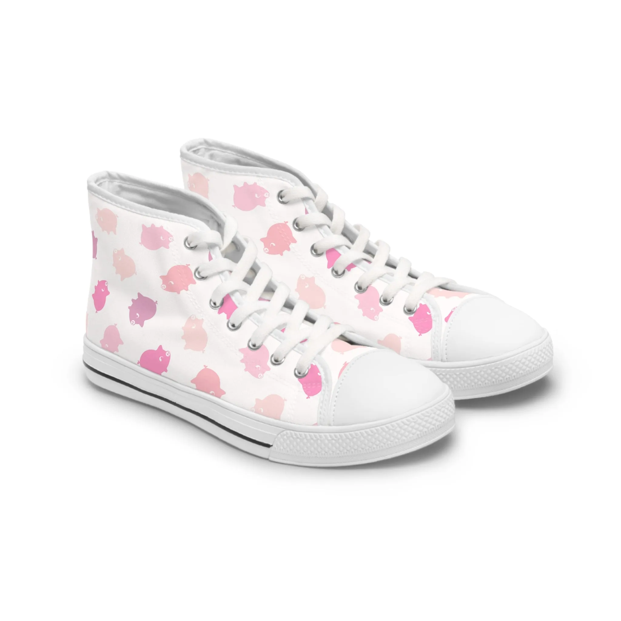 Pigs Women's High Top Sneakers