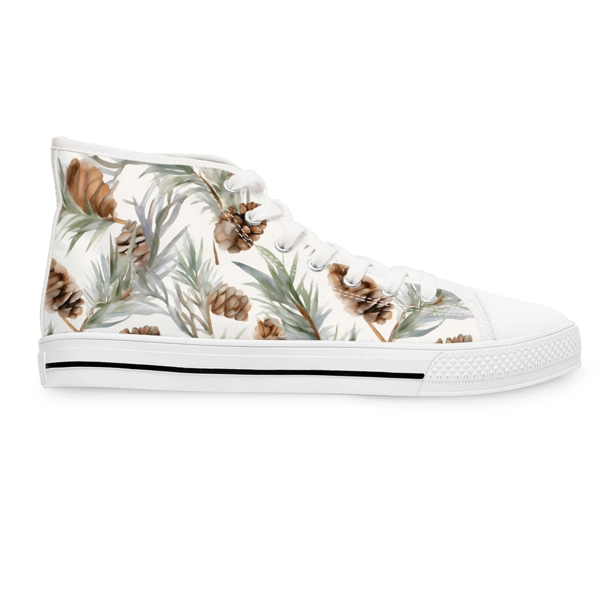 Pine Cones Women's High Top Sneakers